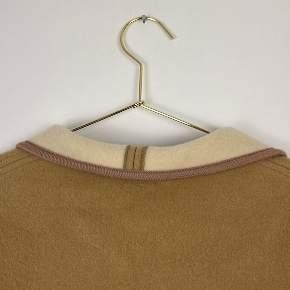 Turnaround by Cuddlecoat wool jacket reversible brown and cream M - Picture 4 of 15